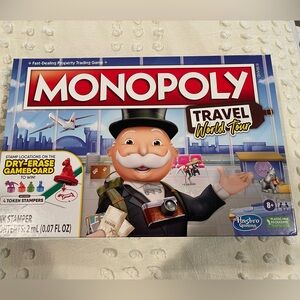 Monopoly NEW Travel World Tour board game‎ sealed toys puzzles vacation